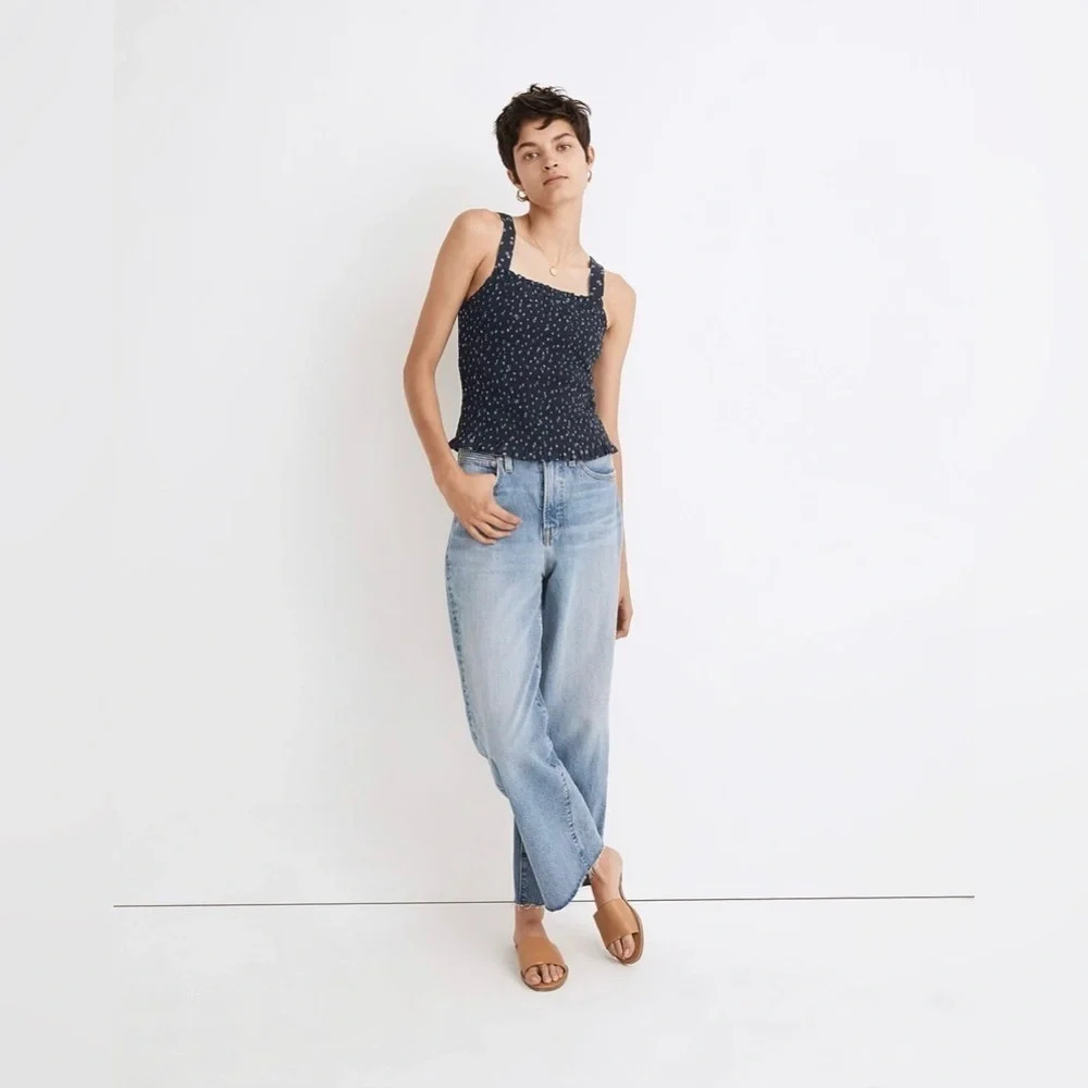 Madewell Lucie Smocked Tank Top
Size md
Pit to pit 16 1/2”
